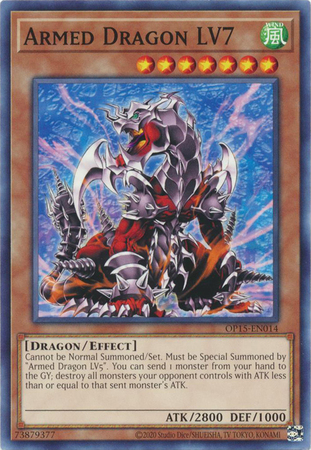 Armed Dragon LV7 OP15 EN014 Common OTS Tournament Pack 15 OP15 Armed Dragon LV7 OP15 EN014 Common OTS Tournament Pack 15 OP15