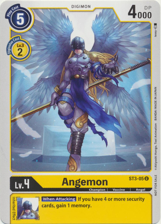 Angemon ST3 05 Official Tournament Pack Vol 3 Promo Angemon ST3 05 Official Tournament Pack Vol 3 Promo