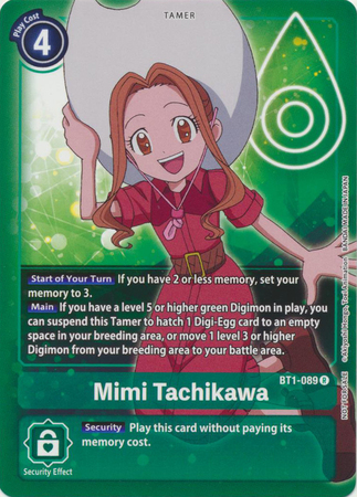 Mimi Tachikawa BT1 089 Official Tournament Pack Vol 3 Promo Mimi Tachikawa BT1 089 Official Tournament Pack Vol 3 Promo
