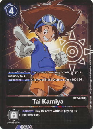 Tai Kamiya BT2 089 Official Tournament Pack Vol 3 Promo Tai Kamiya BT2 089 Official Tournament Pack Vol 3 Promo