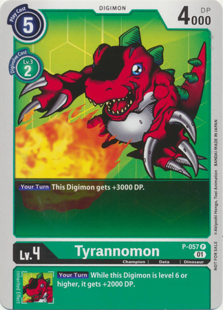 Tyrannomon P 057 Official Tournament Pack Vol 4 Promo Tyrannomon P 057 Official Tournament Pack Vol 4 Promo
