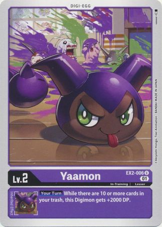 Yaamon EX2 006 U Uncommon Digital Hazard Theme Booster EX02 Singles Yaamon EX2 006 U Uncommon Digital Hazard Theme Booster EX02 Singles