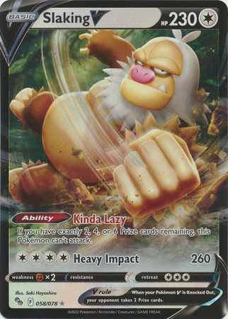 Slaking V 058 078 Ultra Rare Pokemon Go Singles Slaking V 058 078 Ultra Rare Pokemon Go Singles