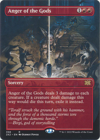 Anger of the Gods 358 Alternate Art Borderless Double Masters 2022 Collector Booster Singles Anger of the Gods 358 Alternate Art Borderless Double Masters 2022 Collector Booster Singles