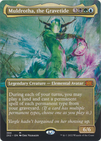 Muldrotha the Gravetide 384 Alternate Art Borderless Double Masters 2022 Collector Booster Singles Muldrotha the Gravetide 384 Alternate Art Borderless Double Masters 2022 Collector Booster Singles