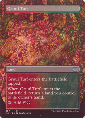 Gruul Turf 407 Alternate Art Borderless Foil Double Masters 2022 Collector Booster Foil Singles Gruul Turf 407 Alternate Art Borderless Foil Double Masters 2022 Collector Booster Foil Singles