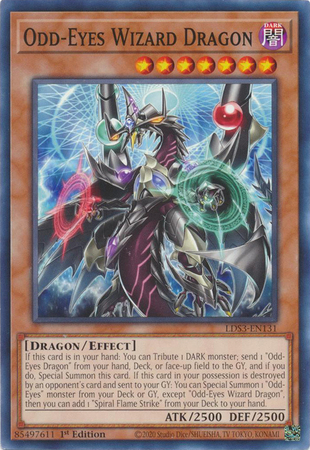 Odd Eyes Wizard Dragon LDS3 EN131 Common 1st Edition Legendary Duelists Season 3 LDS3 1st Edition Singles Odd Eyes Wizard Dragon LDS3 EN131 Common 1st Edition Legendary Duelists Season 3 LDS3 1st Edition Singles