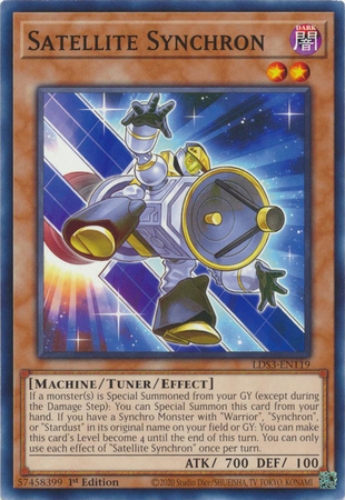 Satellite Synchron LDS3 EN119 Common 1st Edition Legendary Duelists Season 3 LDS3 1st Edition Singles Satellite Synchron LDS3 EN119 Common 1st Edition Legendary Duelists Season 3 LDS3 1st Edition Singles