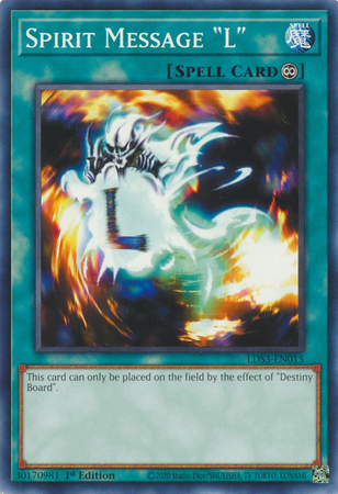 Spirit Message L LDS3 EN015 Common 1st Edition Legendary Duelists Season 3 LDS3 1st Edition Singles Spirit Message L LDS3 EN015 Common 1st Edition Legendary Duelists Season 3 LDS3 1st Edition Singles