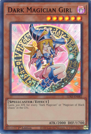 Dark Magician Girl Red LDS3 EN082 Ultra Rare 1st Edition Dark Magician Girl Red LDS3 EN082 Ultra Rare 1st Edition