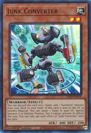 Junk Converter LDS3 EN118 Ultra Rare 1st Edition Junk Converter LDS3 EN118 Ultra Rare 1st Edition