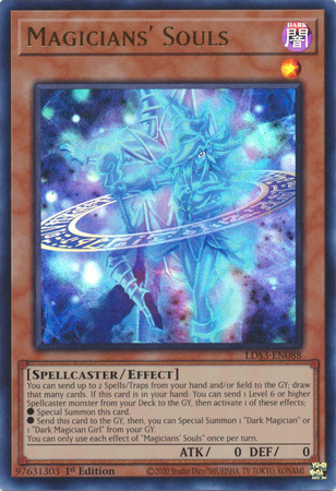 Magicians Souls LDS3 EN088 Ultra Rare 1st Edition Magicians Souls LDS3 EN088 Ultra Rare 1st Edition
