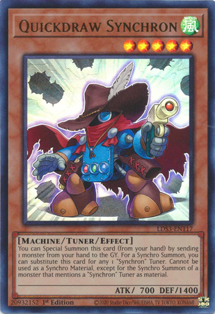 Quickdraw Synchron LDS3 EN117 Ultra Rare 1st Edition Quickdraw Synchron LDS3 EN117 Ultra Rare 1st Edition