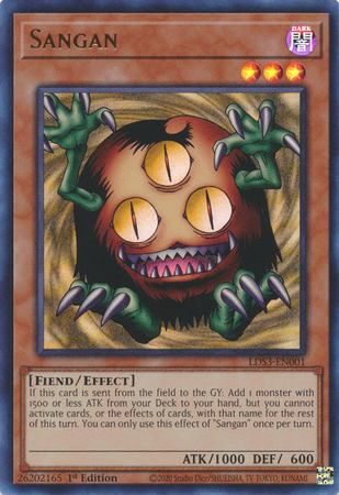 Sangan LDS3 EN001 Ultra Rare 1st Edition Legendary Duelists Season 3 LDS3 1st Edition Singles Sangan LDS3 EN001 Ultra Rare 1st Edition Legendary Duelists Season 3 LDS3 1st Edition Singles