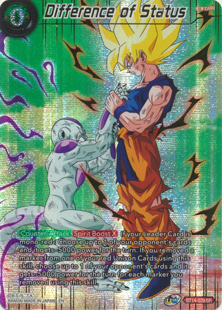 Difference of Status BT14 029 Super Rare Foil History of Son Goku TS01 Difference of Status BT14 029 Super Rare Foil History of Son Goku TS01
