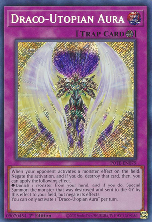 Draco Utopian Aura POTE EN079 Secret Rare 1st Edition Draco Utopian Aura POTE EN079 Secret Rare 1st Edition