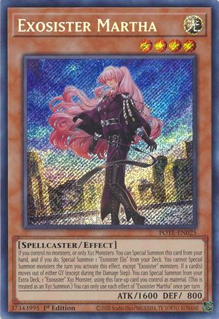 Exosister Martha POTE EN025 Secret Rare 1st Edition Exosister Martha POTE EN025 Secret Rare 1st Edition