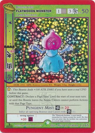 Flatwoods Monster 001 165 Gold Holo 1st Edition UFO 1st Edition Singles Flatwoods Monster 001 165 Gold Holo 1st Edition UFO 1st Edition Singles