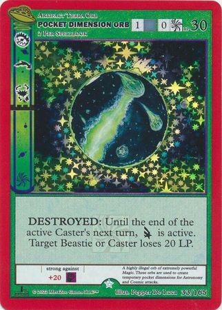 Pocket Dimension Orb 033 165 Gold Holo 1st Edition Pocket Dimension Orb 033 165 Gold Holo 1st Edition