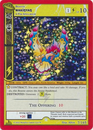 Wakinyan 007 165 Gold Holo 1st Edition Wakinyan 007 165 Gold Holo 1st Edition