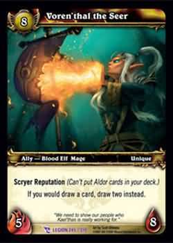 Voren thal the Seer 245 319 Epic Rare Voren thal the Seer 245 319 Epic Rare