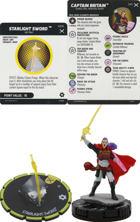 Captain Britain w Starlight Sword 045 s005 X Men X of Swords Marvel Heroclix 