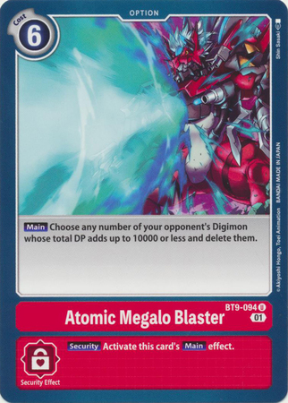 Atomic Megalo Blaster BT9 094 U Uncommon Atomic Megalo Blaster BT9 094 U Uncommon