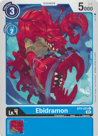 Ebidramon BT9 022 C Common X Record BT09 Singles Ebidramon BT9 022 C Common X Record BT09 Singles