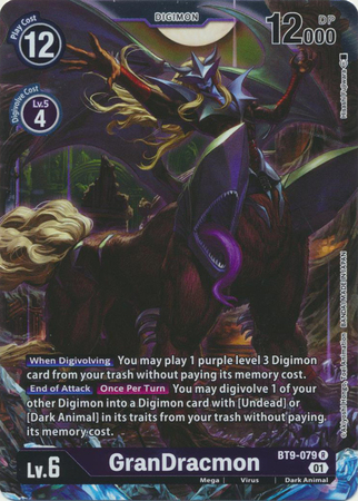 GranDracmon BT9 079 R Rare X Record BT09 Singles GranDracmon BT9 079 R Rare X Record BT09 Singles