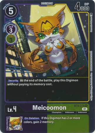Meicoomon BT9 074 R Rare Meicoomon BT9 074 R Rare