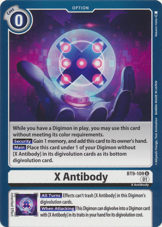 X Antibody BT9 109 U Uncommon X Record BT09 Singles X Antibody BT9 109 U Uncommon X Record BT09 Singles