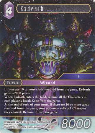Exdeath 17 091L Legend Rebellion s Call Singles Exdeath 17 091L Legend Rebellion s Call Singles