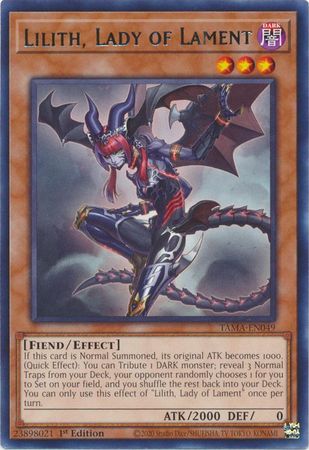 Lilith Lady of Lament TAMA EN049 Rare 1st Edition Tactical Masters 1st Edition Singles Lilith Lady of Lament TAMA EN049 Rare 1st Edition Tactical Masters 1st Edition Singles