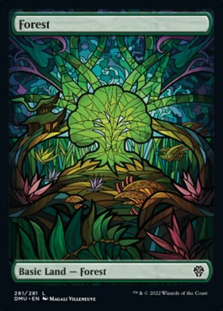 Forest 281 281 Showcase Stained Glass Dominaria United Singles Forest 281 281 Showcase Stained Glass Dominaria United Singles