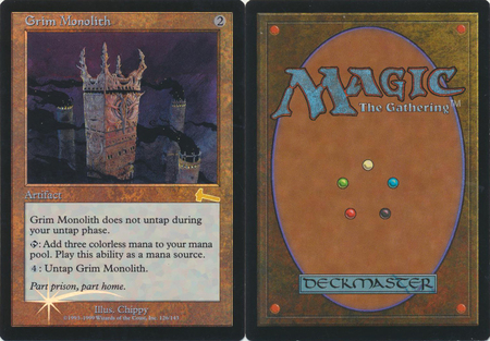 MTG - Grim popular monolith Urza’s Legacy Magic The Gathering