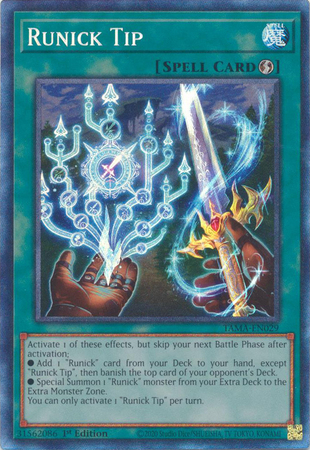Runick Tip TAMA EN029 Collector s Rare 1st Edition Tactical Masters 1st Edition Singles Runick Tip TAMA EN029 Collector s Rare 1st Edition Tactical Masters 1st Edition Singles