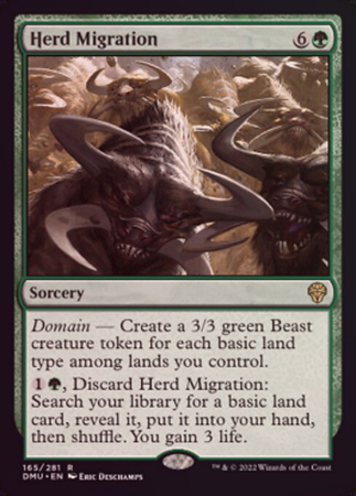 Herd Migration 165 281 Foil Dominaria United Foil Singles Herd Migration 165 281 Foil Dominaria United Foil Singles