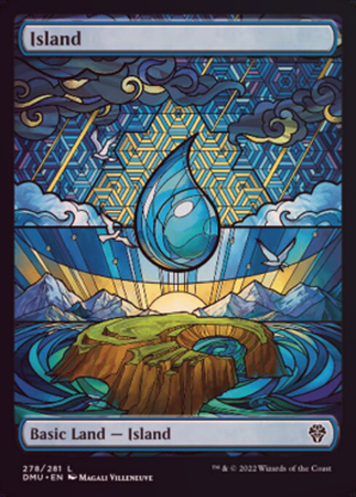 Island 278 281 Showcase Stained Glass Foil Island 278 281 Showcase Stained Glass Foil