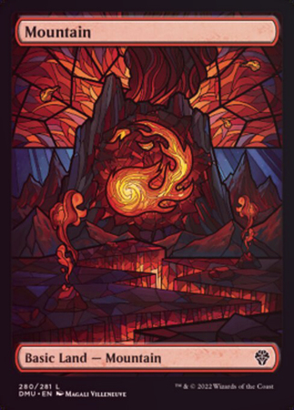 Mountain 280 281 Showcase Stained Glass Foil Mountain 280 281 Showcase Stained Glass Foil