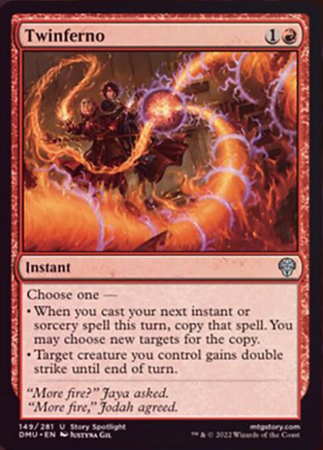 Twinferno 149 281 Foil Dominaria United Foil Singles Twinferno 149 281 Foil Dominaria United Foil Singles