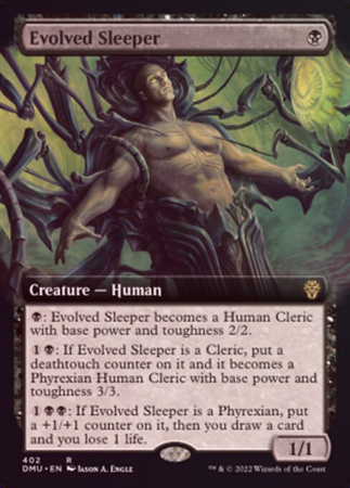 Evolved Sleeper 402 Extended Art Foil Dominaria United Collector Booster Foil Singles Evolved Sleeper 402 Extended Art Foil Dominaria United Collector Booster Foil Singles