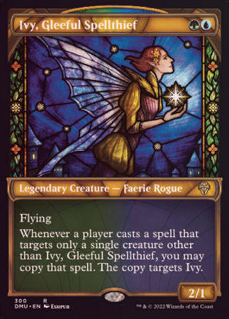 Ivy Gleeful Spellthief 300 Showcase Stained Glass Foil Dominaria United Collector Booster Foil Singles Ivy Gleeful Spellthief 300 Showcase Stained Glass Foil Dominaria United Collector Booster Foil Singles