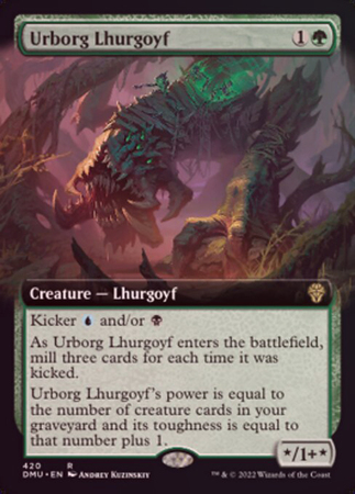 Urborg Lhurgoyf 420 Extended Art Foil Urborg Lhurgoyf 420 Extended Art Foil