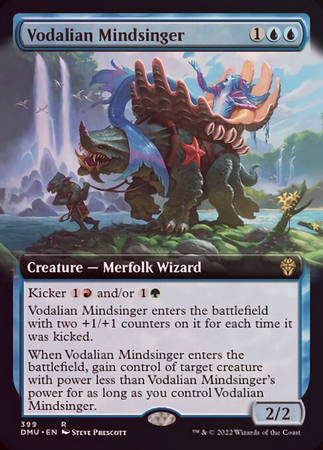 Vodalian Mindsinger 399 Extended Art Foil Vodalian Mindsinger 399 Extended Art Foil