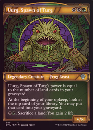 Uurg Spawn of Turg 365 Showcase Stained Glass Textured Foil Dominaria United Collector Booster Foil Singles Uurg Spawn of Turg 365 Showcase Stained Glass Textured Foil Dominaria United Collector Booster Foil Singles