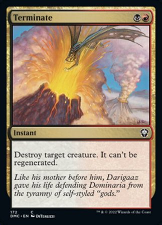 Terminate 172 Dominaria United Commander Terminate 172 Dominaria United Commander