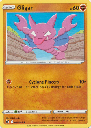 Gligar 095 196 Common Sword Shield Lost Origin Singles Gligar 095 196 Common Sword Shield Lost Origin Singles