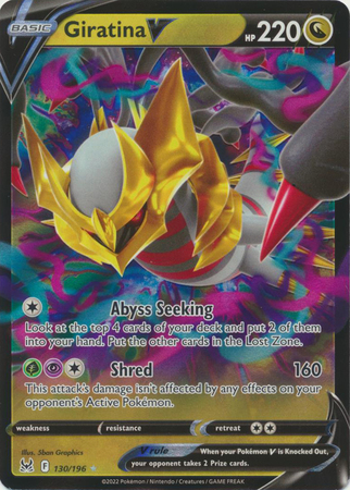 Giratina V - 186/196 - Alternate Art Ultra Rare Near Mint Sword & Shield