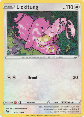 Lickitung 138 196 Common Sword Shield Lost Origin Singles Lickitung 138 196 Common Sword Shield Lost Origin Singles