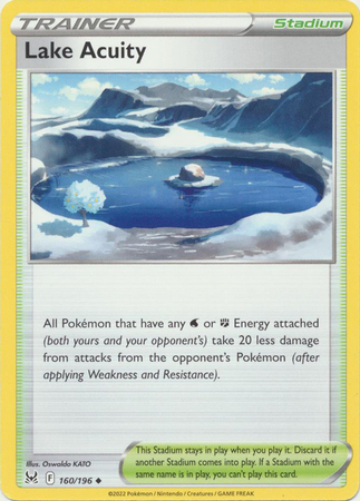 Lake Acuity 160 196 Uncommon Sword Shield Lost Origin Singles Lake Acuity 160 196 Uncommon Sword Shield Lost Origin Singles